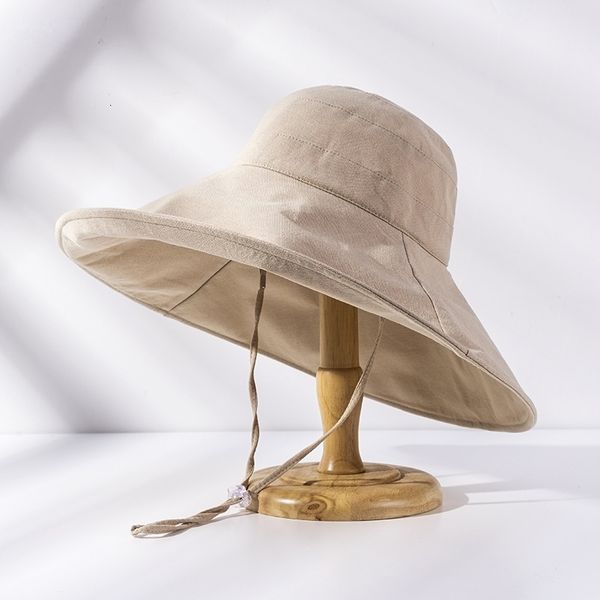 wide brim hats bucket summer for women large sun protection hat adjustable girth cotton linen beach vacation accessories 230306, Blue;gray
wide brim hats bucket summer for women large sun protection hat adjustable girth cotton linen beach vacation accessories 230306, Blue;gray