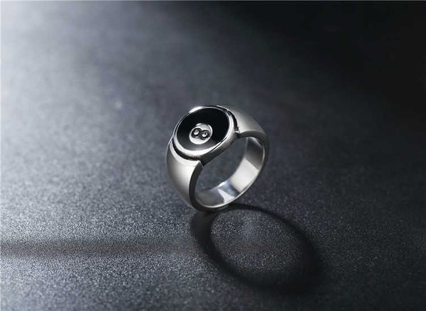 cluster rings stainless steel black 8 sliver color men's pool eight ball ring l230306, Golden;silver
cluster rings stainless steel black 8 sliver color men's pool eight ball ring l230306, Golden;silver
