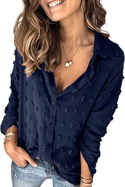 womens blouse silk summer women pompom button down shirt casual blouse size s-2xl225f, White
womens blouse silk summer women pompom button down shirt casual blouse size s-2xl225f, White