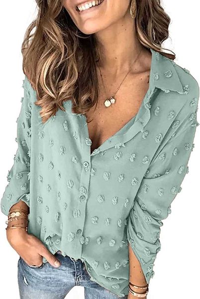 womens blouse silk summer women pompom button down shirt casual blouse size s-2xl76fz, White
womens blouse silk summer women pompom button down shirt casual blouse size s-2xl76fz, White