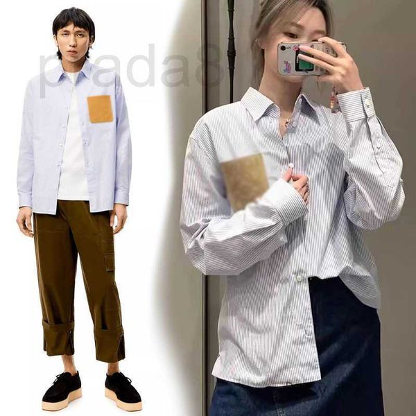 women's blouses & shirts designer new italian weipi pocket for lovers blue and white striped loose long-sleeved shirt men women m6a4
women's blouses & shirts designer new italian weipi pocket for lovers blue and white striped loose long-sleeved shirt men women m6a4