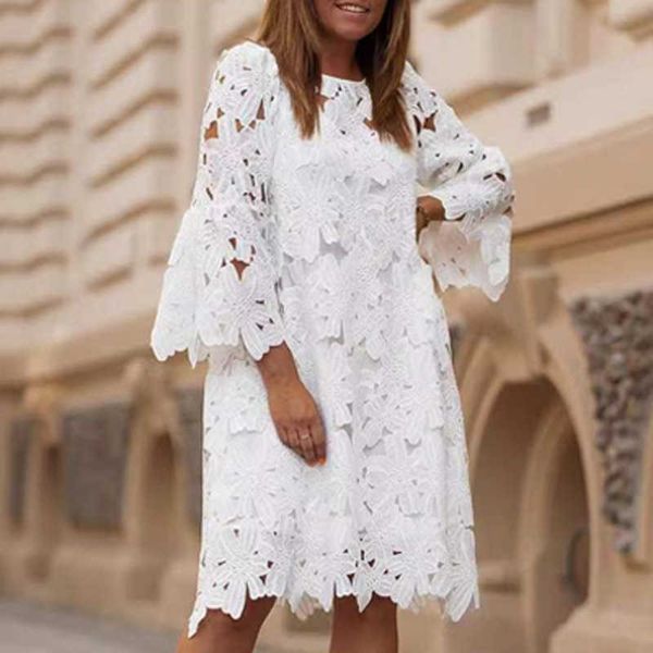 casual dresses fashion white embroidered summer dress women 2022 elegant o neck half sleeve pullover dress ladies casual hollow loose dresse, Black;gray
casual dresses fashion white embroidered summer dress women 2022 elegant o neck half sleeve pullover dress ladies casual hollow loose dresse, Black;gray