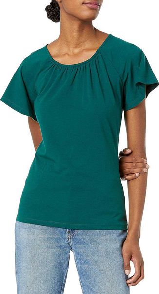 women cotton blouse summer women's classic-fit cape sleeve open crewneck t-shirt woman clothesivd6, White
women cotton blouse summer women's classic-fit cape sleeve open crewneck t-shirt woman clothesivd6, White