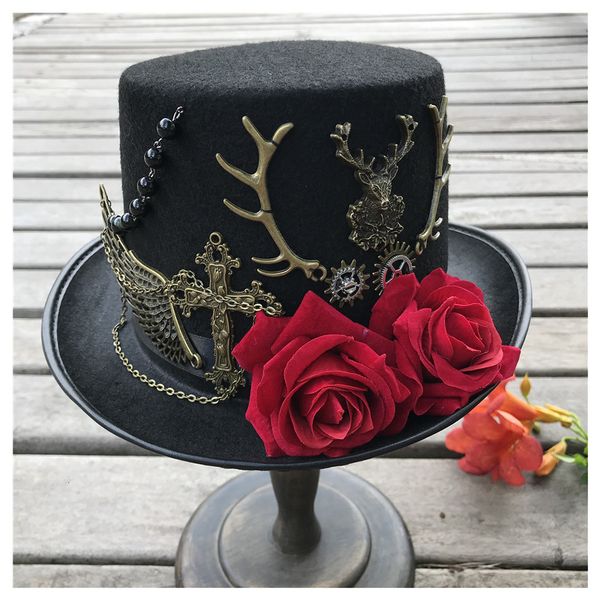 stingy brim hats fashion women handmade steampunk hat with flowers stage magic hat party hat size 57cm steampunk hat 230306, Blue;gray
stingy brim hats fashion women handmade steampunk hat with flowers stage magic hat party hat size 57cm steampunk hat 230306, Blue;gray