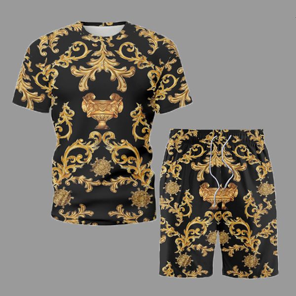 men's tracksuits classic retro style two piece set clothing summer short sleeve auspicious pattern tshirtshorts casual allmatch mens se, Gray
men's tracksuits classic retro style two piece set clothing summer short sleeve auspicious pattern tshirtshorts casual allmatch mens se, Gray