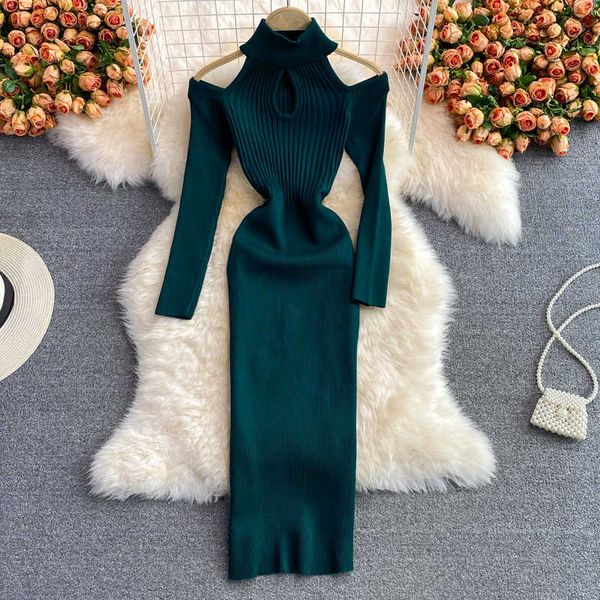 casual dresses regular stand collar long sleeve knit dress korean fashion casual solid green women midi bodycon ribbed robe vestido feminino, Black;gray
casual dresses regular stand collar long sleeve knit dress korean fashion casual solid green women midi bodycon ribbed robe vestido feminino, Black;gray