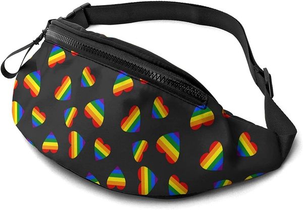 waist bags casual fanny pack for men women rainbow gay pride heart bag with adjustable belt travel sports running 230306
waist bags casual fanny pack for men women rainbow gay pride heart bag with adjustable belt travel sports running 230306
