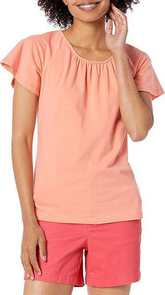 women cotton blouse summer women's classic-fit cape sleeve open crewneck t-shirt woman clotheskfct, White
women cotton blouse summer women's classic-fit cape sleeve open crewneck t-shirt woman clotheskfct, White