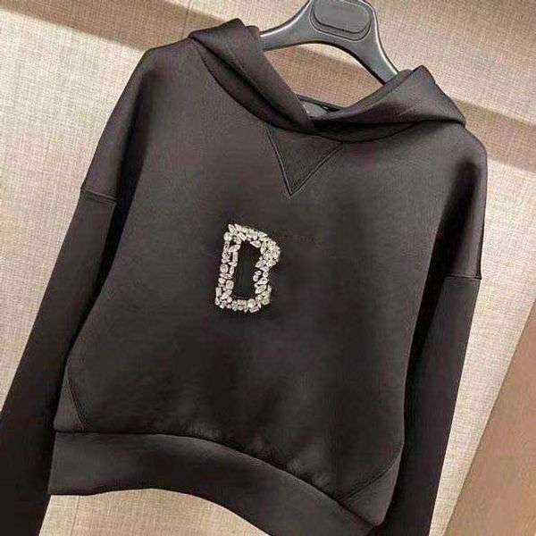 23ss women brand designer hooded hoodie autumn new style heavy craft handmade letter logo beading women clothing, Black
23ss women brand designer hooded hoodie autumn new style heavy craft handmade letter logo beading women clothing, Black