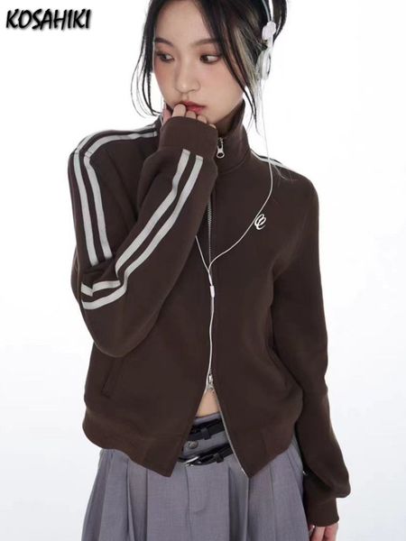 women s jackets kosahiki y2k aesthetic crop women harajuku stand collar korean coats fashion streetwear embroidery all match vintage 230306, Black;brown
women s jackets kosahiki y2k aesthetic crop women harajuku stand collar korean coats fashion streetwear embroidery all match vintage 230306, Black;brown