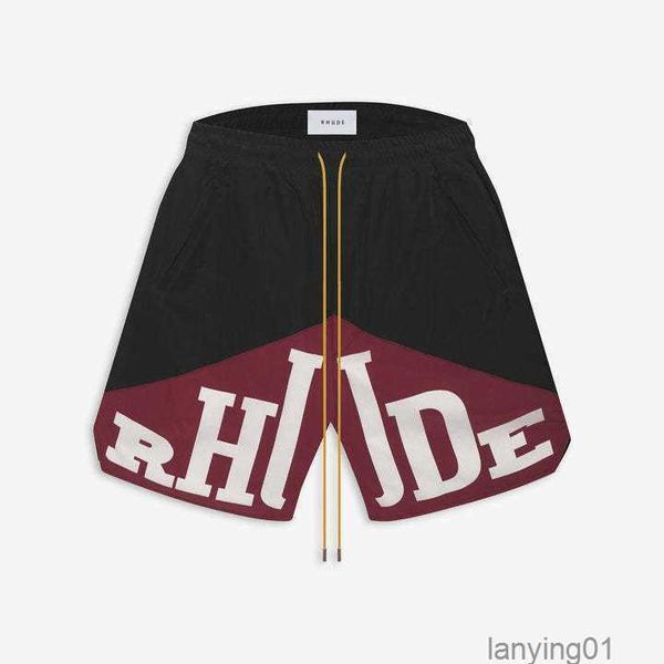 mens summer designer rhude beach swimming loose shorts swim short fashion retro letter printed drawstring two-color spliced rope, White;black
mens summer designer rhude beach swimming loose shorts swim short fashion retro letter printed drawstring two-color spliced rope, White;black