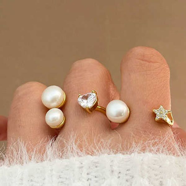 cluster rings pearl crystal beads inlaid love heart star gold finger rings for women personality exquisite creative wedding gift l230306, Golden;silver
cluster rings pearl crystal beads inlaid love heart star gold finger rings for women personality exquisite creative wedding gift l230306, Golden;silver
