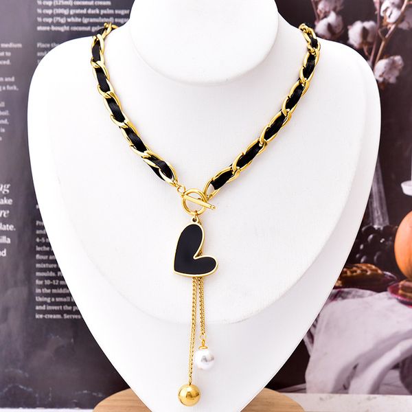luxury fashion pearl necklace designer jewelry wedding diamond 18k gold plated platinum letters pendants necklaces for women with four-leaf, Silver
luxury fashion pearl necklace designer jewelry wedding diamond 18k gold plated platinum letters pendants necklaces for women with four-leaf, Silver