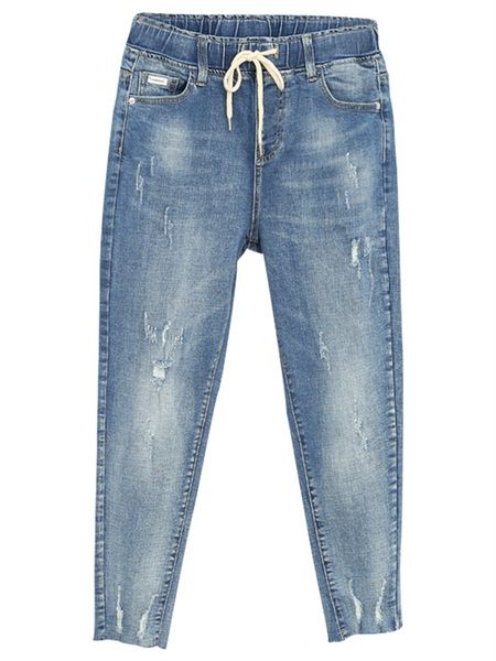 women's jeans women summer autumn baggy elastic waist jeans korea style ripped pants female 100kg loose harem trousers cloth 230306, Blue
women's jeans women summer autumn baggy elastic waist jeans korea style ripped pants female 100kg loose harem trousers cloth 230306, Blue