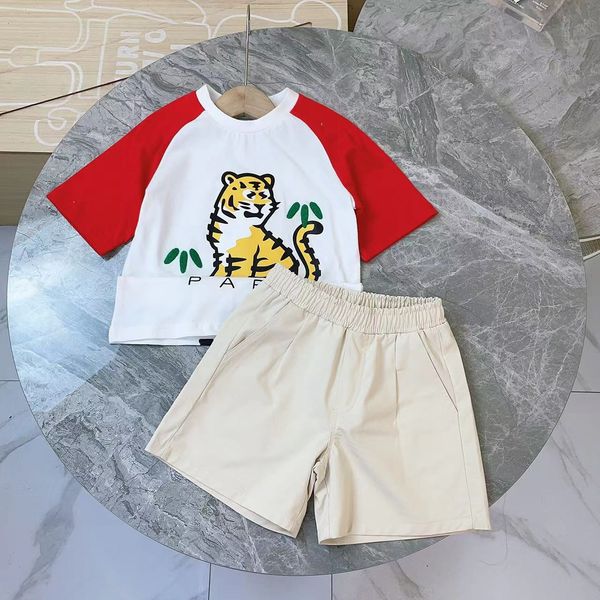 letter embroidery children's clothing sets 2023 new boys suit cotton summer t-shirt tiger pattern design summer casual shorts for girls, White
letter embroidery children's clothing sets 2023 new boys suit cotton summer t-shirt tiger pattern design summer casual shorts for girls, White