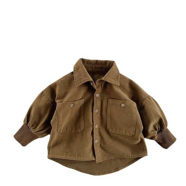 chil1en's korean shirt men's and women's chil1en's son series brushed single-breasted coat 3-year-old baby's spring, Blue
chil1en's korean shirt men's and women's chil1en's son series brushed single-breasted coat 3-year-old baby's spring, Blue