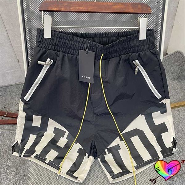 black rhude mesh shorts men women 1 1 quality pill zip pockets slightly oversize premium nylon flight breeches 4ond yq1o, White;black
black rhude mesh shorts men women 1 1 quality pill zip pockets slightly oversize premium nylon flight breeches 4ond yq1o, White;black