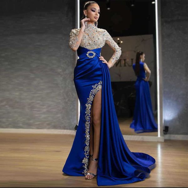 party dresses 2023 new women's dress blue splash gold split splice half-high neck evening dress t230303, White;black
party dresses 2023 new women's dress blue splash gold split splice half-high neck evening dress t230303, White;black