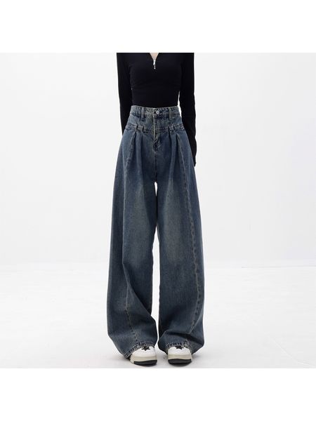 women's jeans streetwear vintage clothes female clothing pant jeans women korean fashion baggy jeans woman high waist women's pant, Blue
women's jeans streetwear vintage clothes female clothing pant jeans women korean fashion baggy jeans woman high waist women's pant, Blue