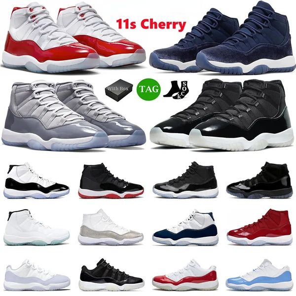 with box with box jumpman 11 basketball shoes men women 11s cherry midnight navy cool grey 25th anniversary bred pure violet mens trainers s
with box with box jumpman 11 basketball shoes men women 11s cherry midnight navy cool grey 25th anniversary bred pure violet mens trainers s