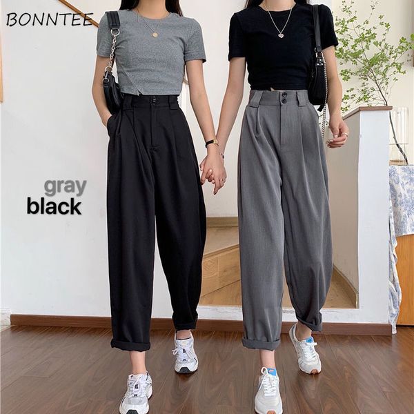 women's pants capris straight pants women bf style chic trendy ladies ankle-length trousers summer all-match college classic teens pant, Black;white
women's pants capris straight pants women bf style chic trendy ladies ankle-length trousers summer all-match college classic teens pant, Black;white
