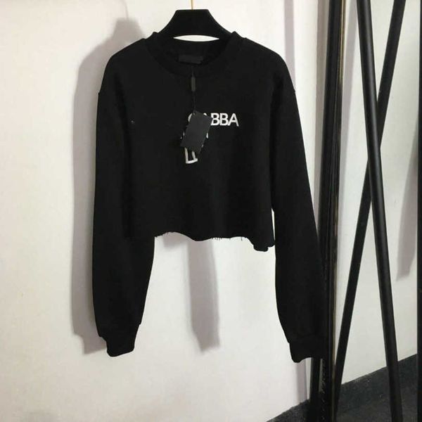 23ss brand designer women pullover round neck hoodie embroidered letter logo self-cultivation fashion womens clothing a1, Black
23ss brand designer women pullover round neck hoodie embroidered letter logo self-cultivation fashion womens clothing a1, Black