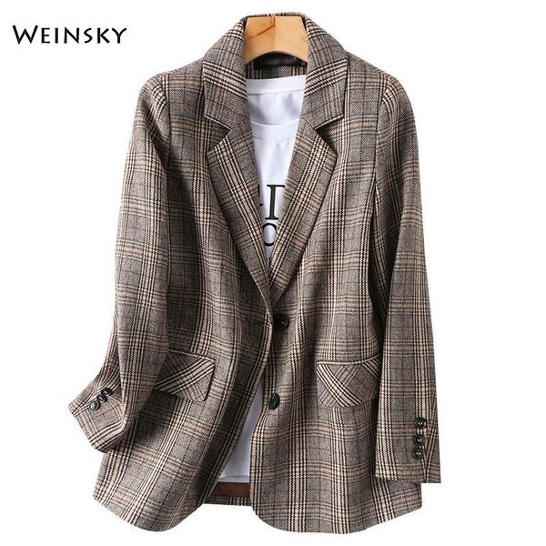 women's suits blazers fashion business plaid suits women work office ladies long sleeve spring and autumn blazer 230306, White;black
women's suits blazers fashion business plaid suits women work office ladies long sleeve spring and autumn blazer 230306, White;black