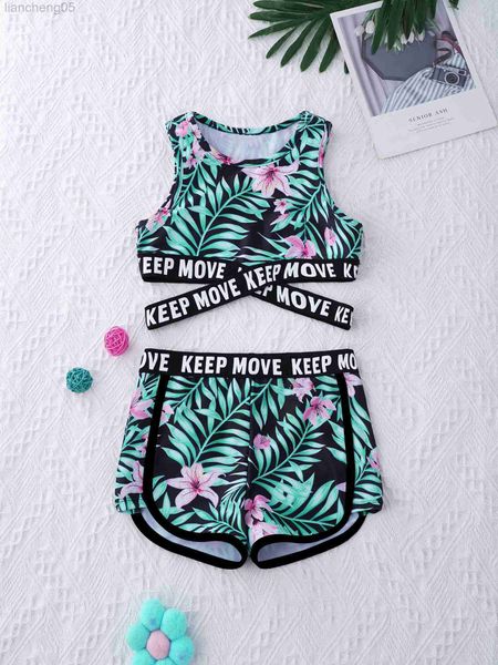 one-pieces kids girls swimsuit two pieces swimwear round neck sleeveless cross sash crop and shorts set swimming bathing suit clothes w0310, Black
one-pieces kids girls swimsuit two pieces swimwear round neck sleeveless cross sash crop and shorts set swimming bathing suit clothes w0310, Black