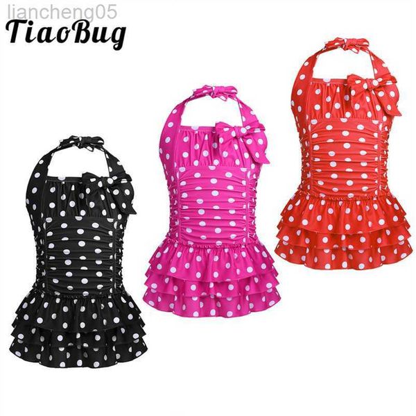 one-pieces tiaobug kids teens one-piece halter swimsuit polka dots ruched tiered swimwear girls beachwear swimming bodysuit bathing suit w03, Black
one-pieces tiaobug kids teens one-piece halter swimsuit polka dots ruched tiered swimwear girls beachwear swimming bodysuit bathing suit w03, Black