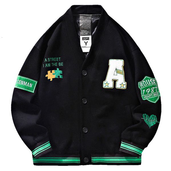 men s jackets men baseball cardigan jacket hip hop puzzle letter embroidery retro spring fall woman bomber outwear loose streetwear 230306, Black;brown
men s jackets men baseball cardigan jacket hip hop puzzle letter embroidery retro spring fall woman bomber outwear loose streetwear 230306, Black;brown