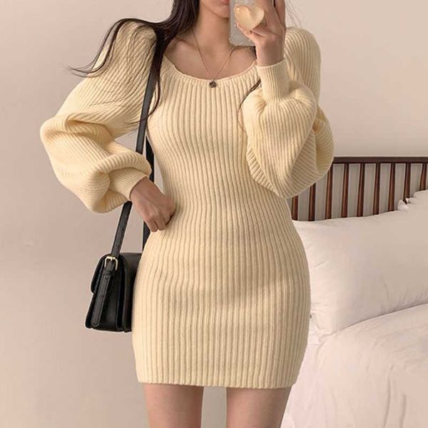 casual dresses korean fashion ol knit mini dress woman elegant square collar long lantern sleeve above knee bodycon dresses women dropshippi, Black;gray
casual dresses korean fashion ol knit mini dress woman elegant square collar long lantern sleeve above knee bodycon dresses women dropshippi, Black;gray