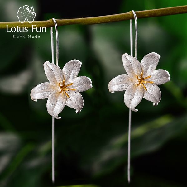 ear cuff lotus fun 18k gold lily flower dangle earrings real 925 sterling silver handmade designer fine jewelry for women bijoux 230306
ear cuff lotus fun 18k gold lily flower dangle earrings real 925 sterling silver handmade designer fine jewelry for women bijoux 230306