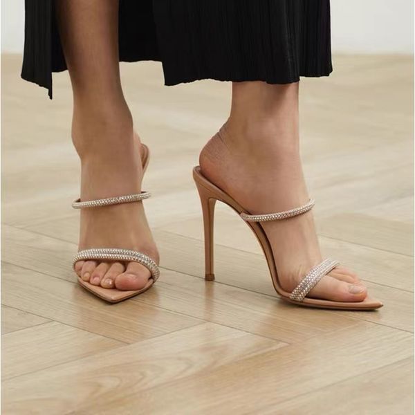 gianvito rossi stiletto sandals rhinestone slippers mules leather slides slip-on pointed end open toe for women luxury designers shoes facto, Black
gianvito rossi stiletto sandals rhinestone slippers mules leather slides slip-on pointed end open toe for women luxury designers shoes facto, Black