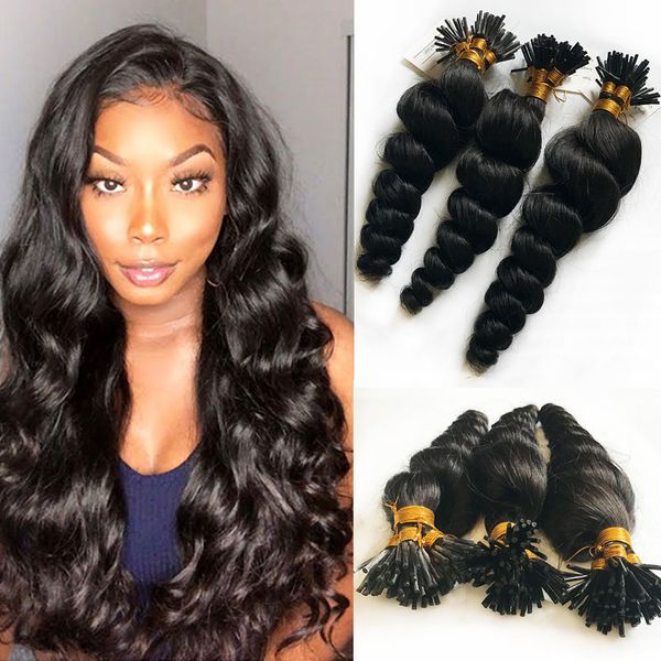 keratin natural fusion hair i tip hair extensions pre-bonded malaysian remy human hair loose wave natural color, Black
keratin natural fusion hair i tip hair extensions pre-bonded malaysian remy human hair loose wave natural color, Black