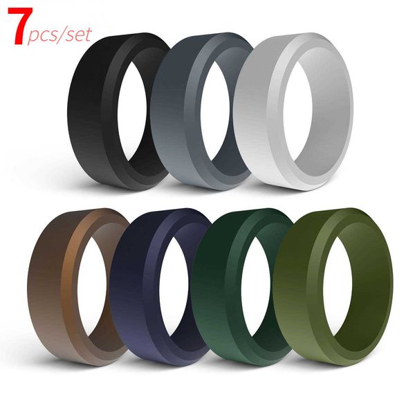 cluster rings 7pcs/set fashion hypotenuse sile ring sports business elastic rubber band rings hypoallergenic jewelry for men l230306, Golden;silver
cluster rings 7pcs/set fashion hypotenuse sile ring sports business elastic rubber band rings hypoallergenic jewelry for men l230306, Golden;silver