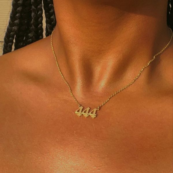777 angel number neckalces for women stainless steel 111 222 333 444 555 pendant necklace goth chain collar choker jewelry gift, Silver
777 angel number neckalces for women stainless steel 111 222 333 444 555 pendant necklace goth chain collar choker jewelry gift, Silver