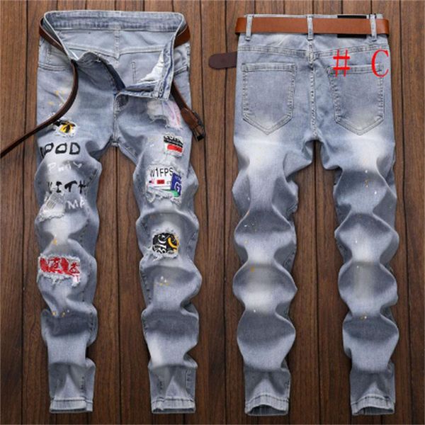 fashion designer men skinny jeans floral pant casual pant slim fit stretch denim men casual jeans for mens pants trousers, Blue
fashion designer men skinny jeans floral pant casual pant slim fit stretch denim men casual jeans for mens pants trousers, Blue