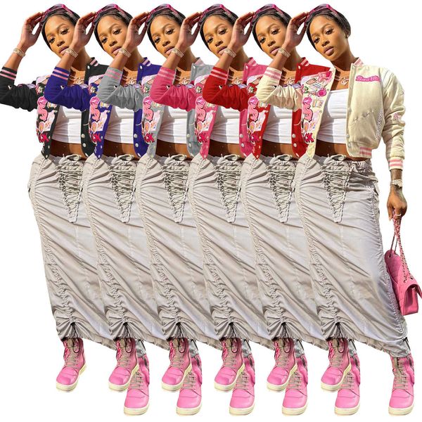 designer women jackets spring short style outerwear baseball long sleeve printed streetwear coats 6 colors, Black;brown
designer women jackets spring short style outerwear baseball long sleeve printed streetwear coats 6 colors, Black;brown