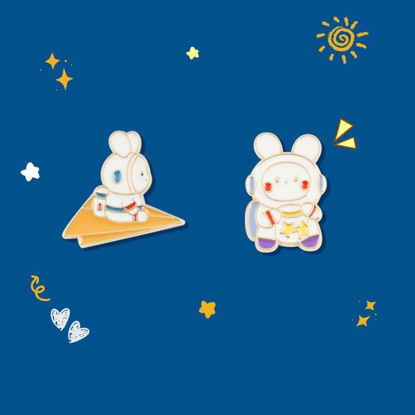 ins cartoon dream wish rabbit brooches for girls enamel badge gold plated alloy lapel pins student clothes accessories, Gray
ins cartoon dream wish rabbit brooches for girls enamel badge gold plated alloy lapel pins student clothes accessories, Gray