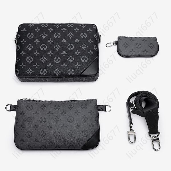5a quality designer bags men genuine leather 3pcs trio black flowers messenger purse crossbody bag shopping bag shoulder bag handbags wallet
5a quality designer bags men genuine leather 3pcs trio black flowers messenger purse crossbody bag shopping bag shoulder bag handbags wallet