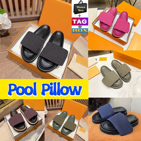 2023 designer slippers pool pillow comfort sandals smooth calfskin slipper women mens flat letter mules shoes fashionable easy-to-wear rubbe, Black
2023 designer slippers pool pillow comfort sandals smooth calfskin slipper women mens flat letter mules shoes fashionable easy-to-wear rubbe, Black