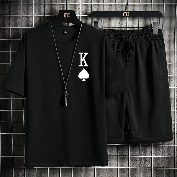 men's tracksuits men k word printing suit fashion 2-piece set street short shirts shorts casual oversized comfortable clothes tracksuit, Gray
men's tracksuits men k word printing suit fashion 2-piece set street short shirts shorts casual oversized comfortable clothes tracksuit, Gray