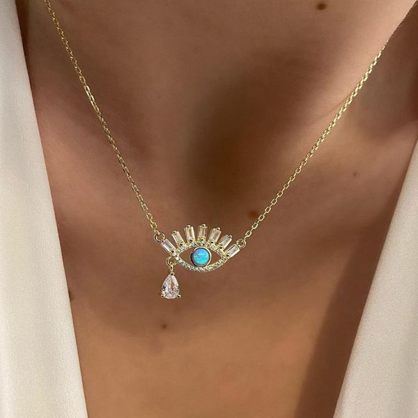 eye pendant angel's eye advanced sense diamond devil's eye necklace female jewelry wholesale, Silver
eye pendant angel's eye advanced sense diamond devil's eye necklace female jewelry wholesale, Silver