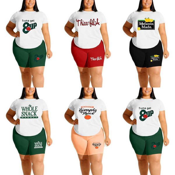 plus sizes tracksuits for women designer two pieces set 2023 large laides fashion casual solid color printed short sleeve shorts sportwear, Black
plus sizes tracksuits for women designer two pieces set 2023 large laides fashion casual solid color printed short sleeve shorts sportwear, Black