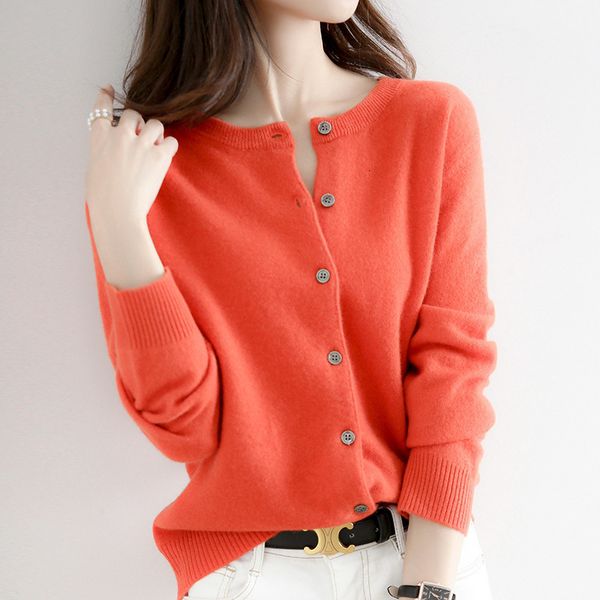 women's knits tees pink cardigan sweater spring knit long sleeve's round neck short wool vintage 230306, White
women's knits tees pink cardigan sweater spring knit long sleeve's round neck short wool vintage 230306, White