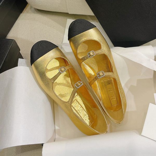 womens ballet flats dress shoes lambskin round toes retro golden slip on with strass sandals designer ladies dance slipper outdoor casual sh, Black
womens ballet flats dress shoes lambskin round toes retro golden slip on with strass sandals designer ladies dance slipper outdoor casual sh, Black