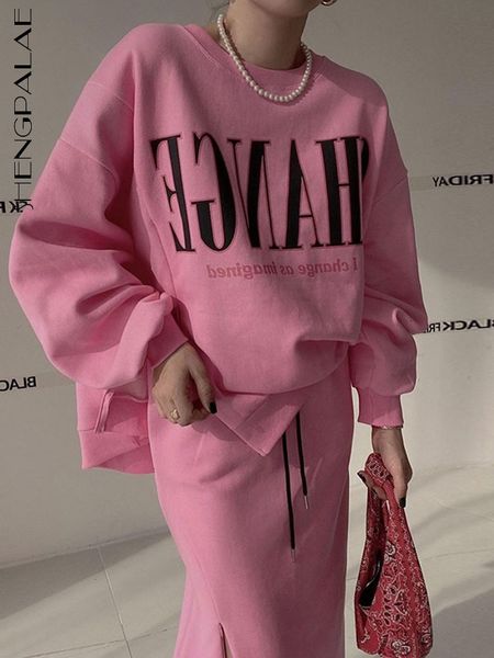 two piece dress shengpalae set o neck character printed long sleeve sweater and high waist side split skirt 2023 spring women clothes 230303, White
two piece dress shengpalae set o neck character printed long sleeve sweater and high waist side split skirt 2023 spring women clothes 230303, White
