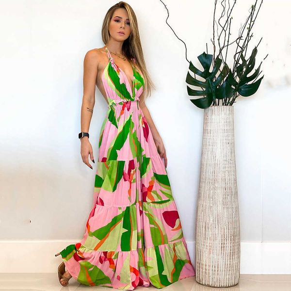 casual dresses 2023 spring and summer new women's deep v backless dress bohemian floral suspender dress t230303, Black;gray
casual dresses 2023 spring and summer new women's deep v backless dress bohemian floral suspender dress t230303, Black;gray