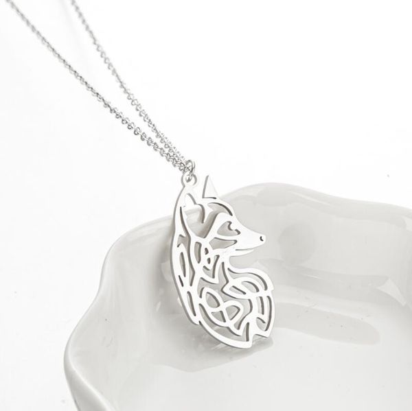 10pcs cute origami fox head face necklace stainless steel unicorn viking wolf celtics knot hip pop punk animal pendant choker collar jewelry, Silver
10pcs cute origami fox head face necklace stainless steel unicorn viking wolf celtics knot hip pop punk animal pendant choker collar jewelry, Silver