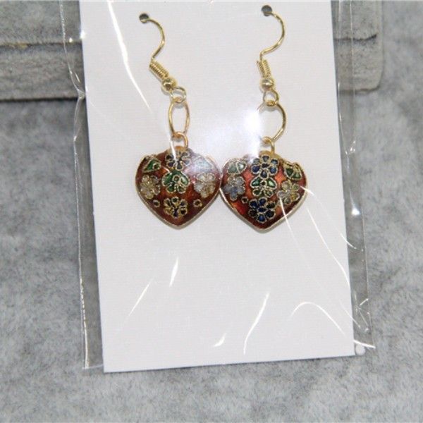 handmade filigree enamel cute heart love charms earrings cloisonne eardrop colorful women accessories ear dangle copper jewelry 10 pairs/lot, Golden
handmade filigree enamel cute heart love charms earrings cloisonne eardrop colorful women accessories ear dangle copper jewelry 10 pairs/lot, Golden